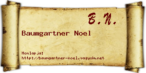 Baumgartner Noel névjegykártya